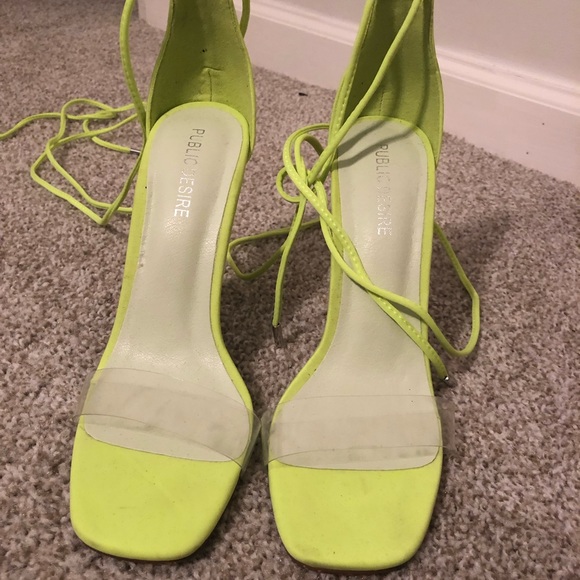 public desire neon heels